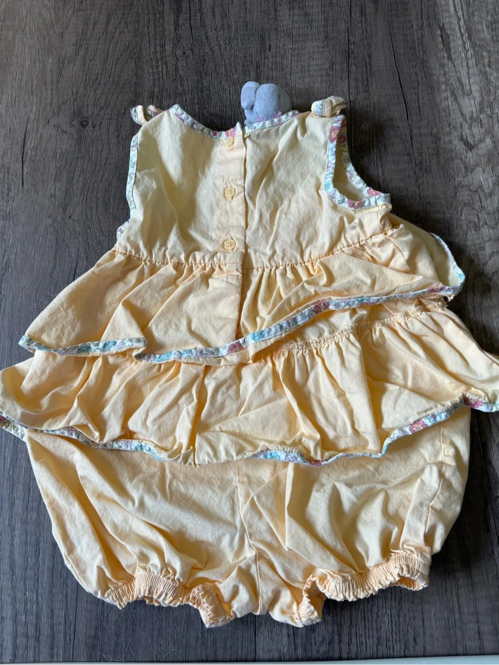Vintage 2000s Y2K Gymboree Pocket Pal Elephant Baby Outfit Bubble Romper Summer